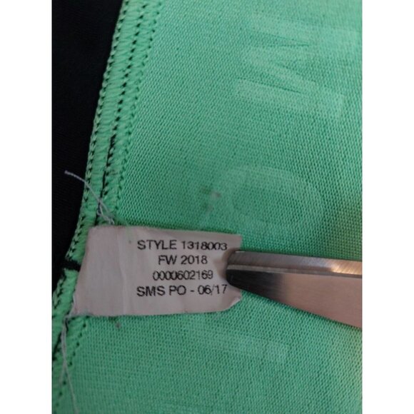 Under Armour Womens Small Heat Gear Black Compression Capri Leggings Black Green - Picture 7 of 11